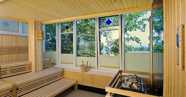 Sauna Urlaub ber Ostern auf Rgen, Ostsee. Oster-Kurzurlaub in MV im Ostseebad Ghren.