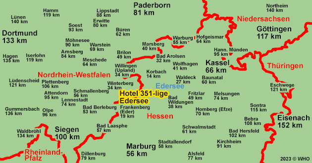 Urlaub ber Ostern im Sauerland. Osterangebot im Naturpark Kellerwald-Edersee, zwischen Korbach, Frankenberg, Allendorf, Winterberg, Willingen, Bad Arolsen, Bad Wildungen und Kassel.