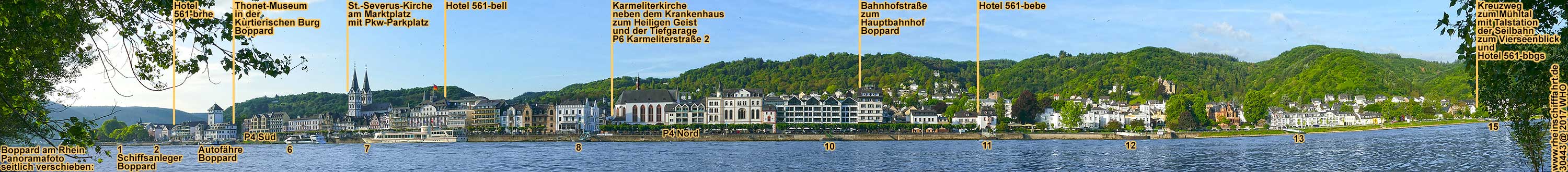 Urlaub ber Ostern in Boppard am Rhein, Osterkurzreise im Rheintal, inmitten vom UNESCO-Weltkulturerbe Mittelrhein