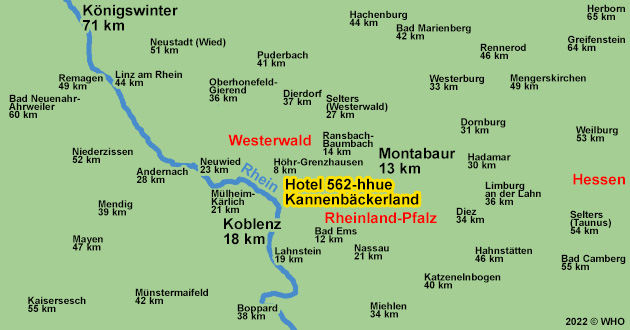 Urlaub ber Ostern im Westerwald, Osterurlaub zwischen Bad Ems an der Lahn, Montabaur, Lahnstein an Rhein und Lahn und Koblenz an Rhein und Mosel