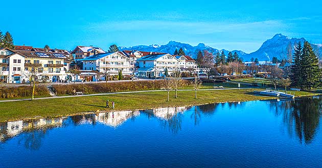 Urlaub ber Ostern im Allgu, Osterurlaub im Kurhotel in Hopfen am See bei Fssen