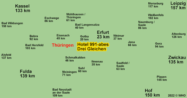 Urlaub über Ostern in der thüringischen Burgenlandschaft der "Drei Gleichen", Osterurlaub bei Erfurt und Gotha